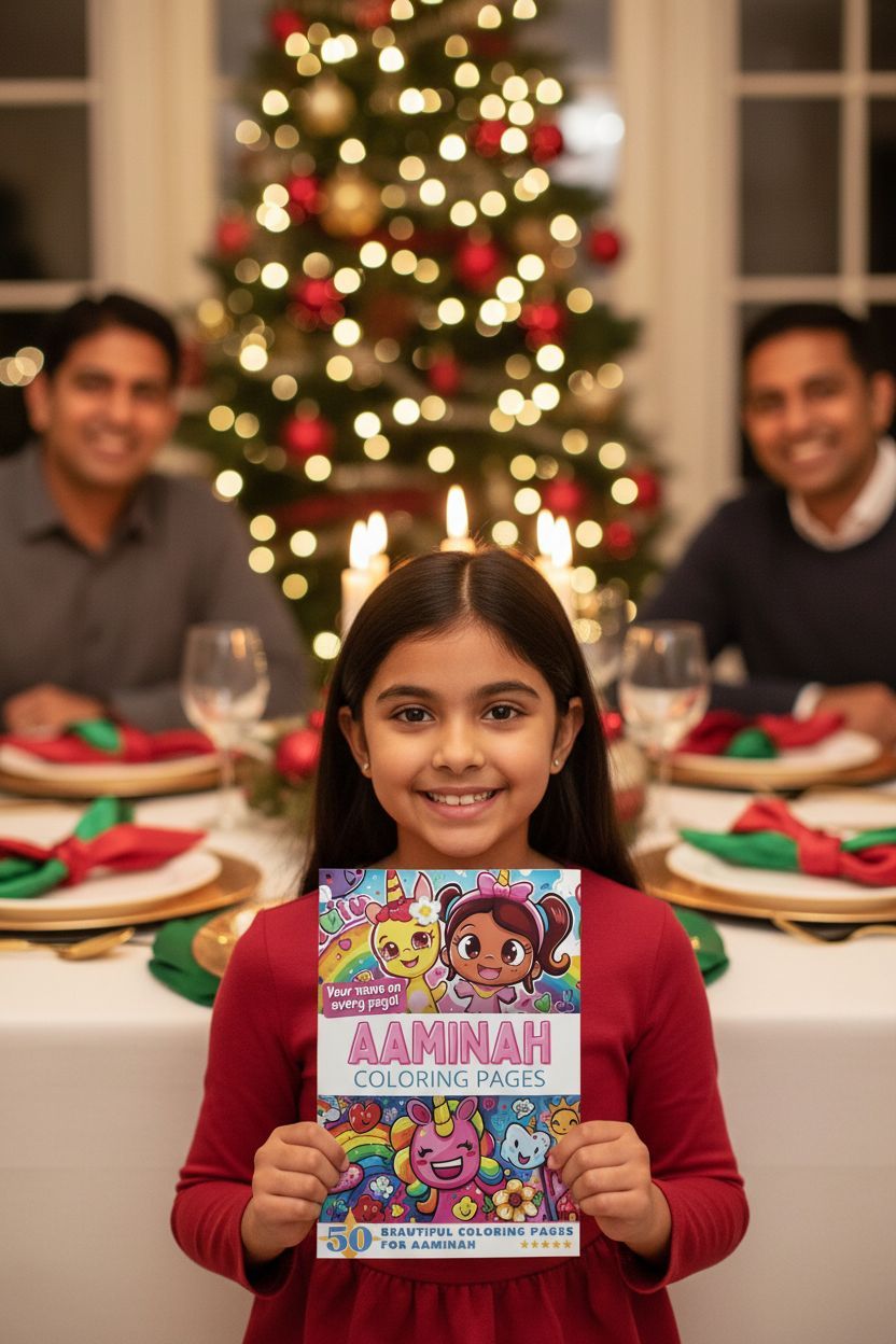 Aaminah Christmas coloring pages gift