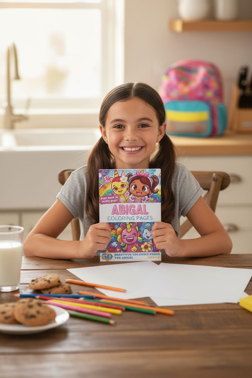 Abigal personal coloring pages