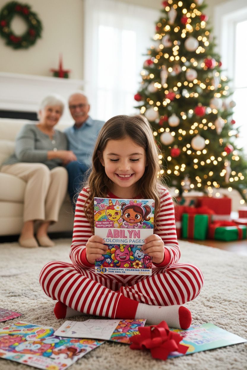 Abilyn Christmas coloring pages gift
