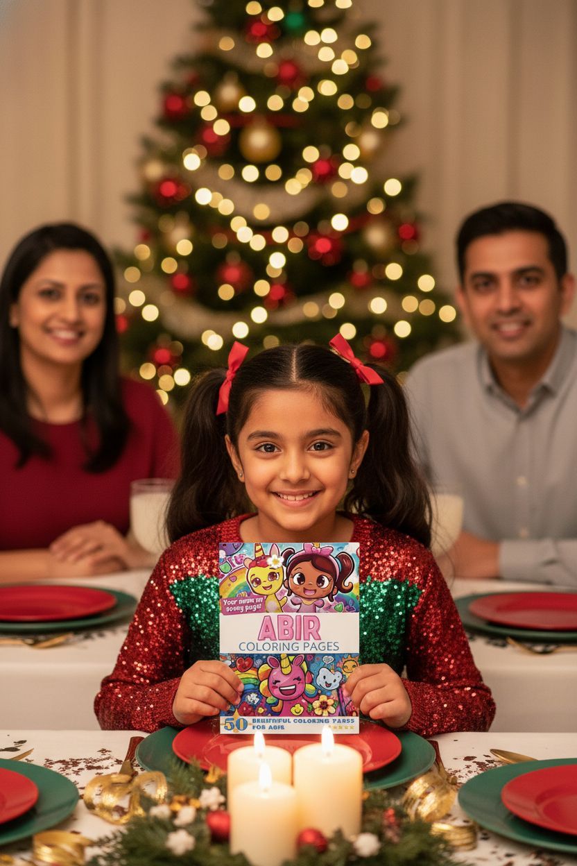 Abir Christmas coloring pages gift