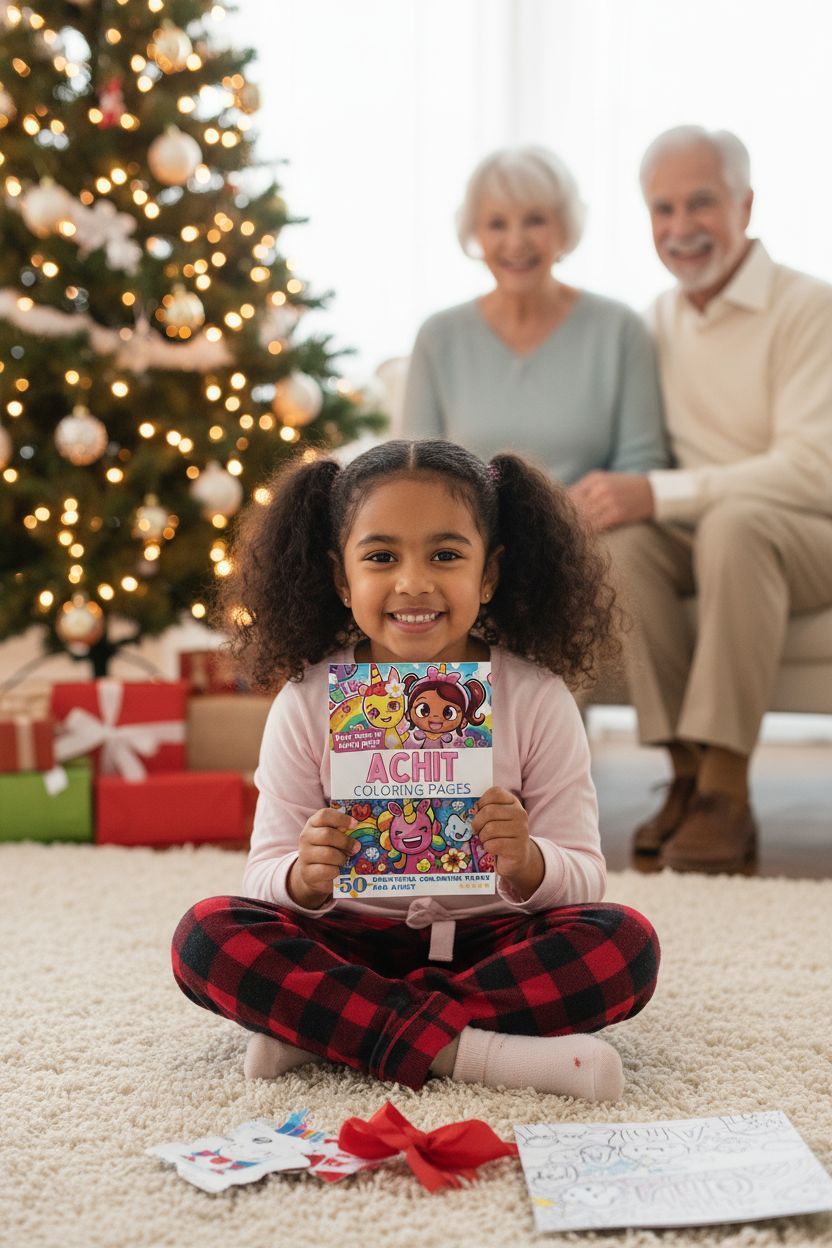 Achit Christmas coloring pages gift