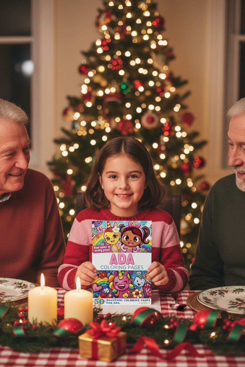 Ada Christmas coloring pages gift