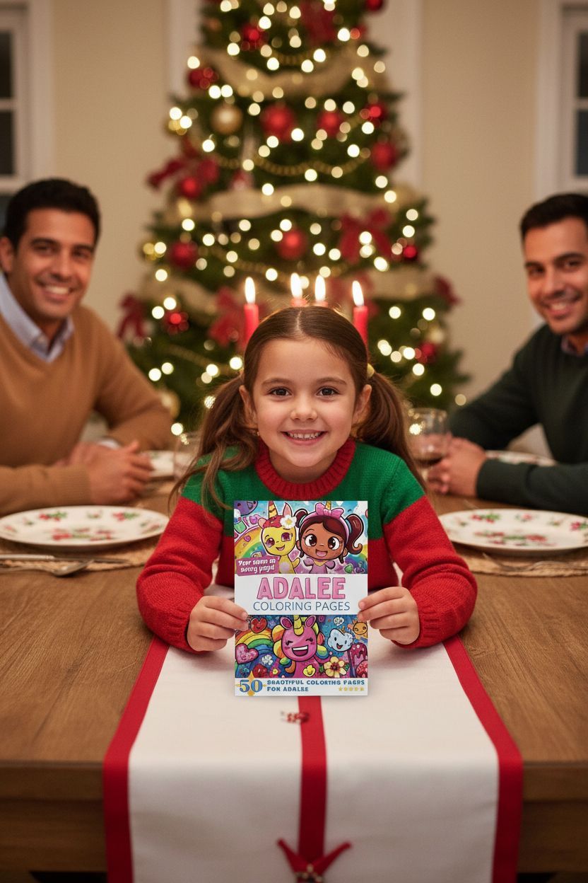 Adalee Christmas coloring pages gift