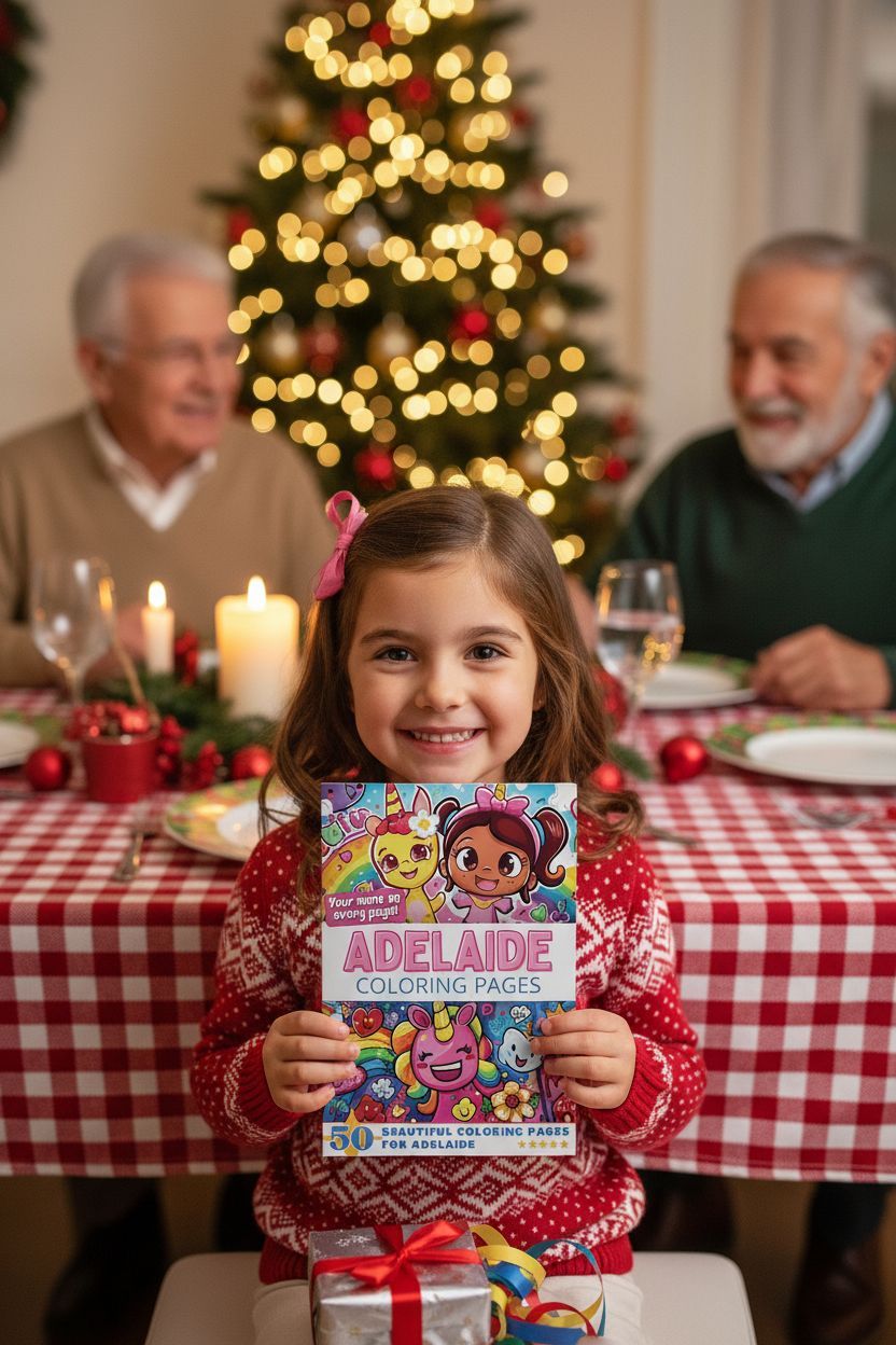 Adelaide Christmas coloring pages gift