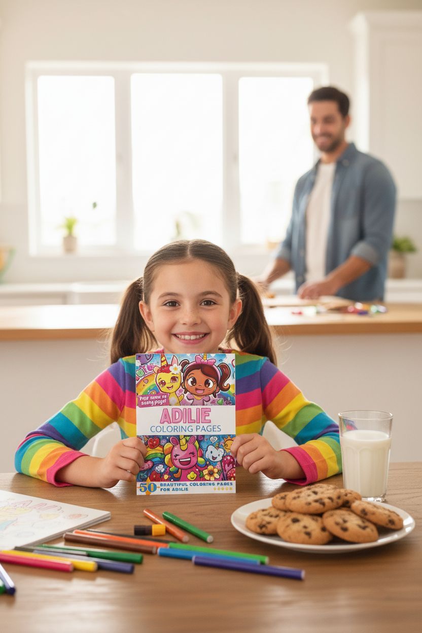 Adilie personal coloring pages