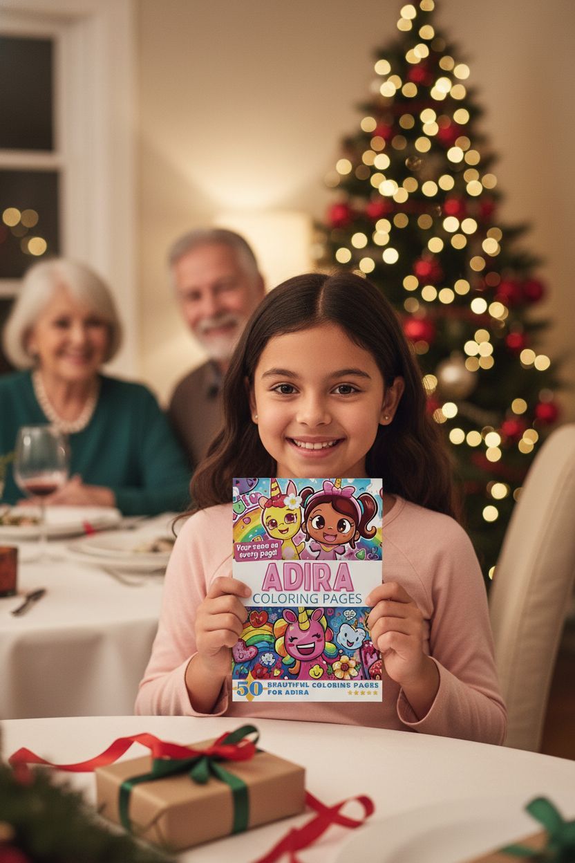 Adira Christmas coloring pages gift