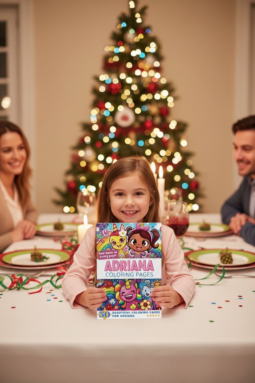 Adriana Christmas coloring pages gift