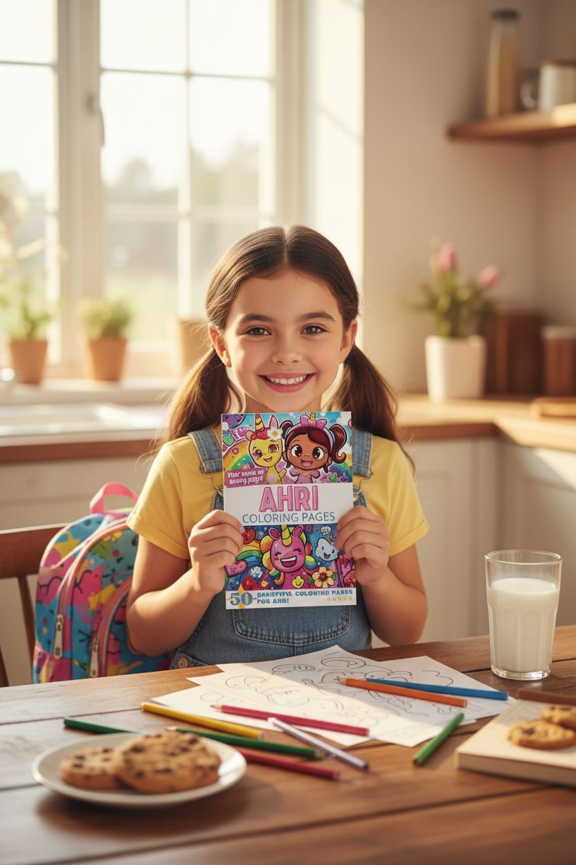 Ahri personal coloring pages