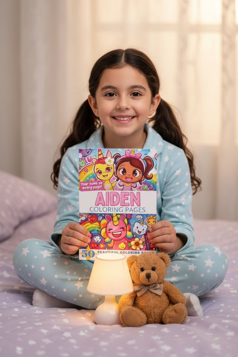 Aiden personal coloring pages