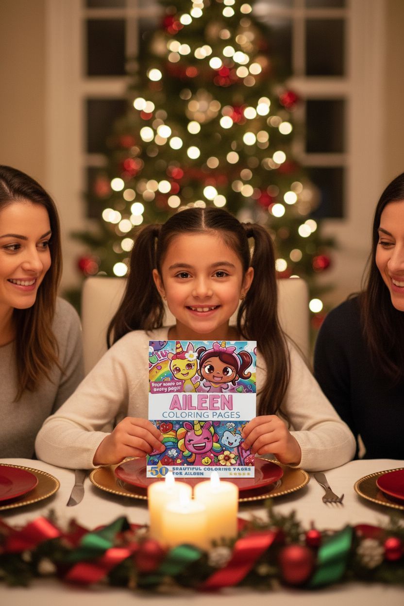 Aileen Christmas coloring pages gift