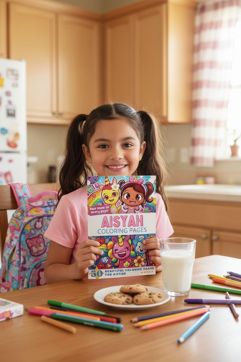 Aisyah personal coloring pages