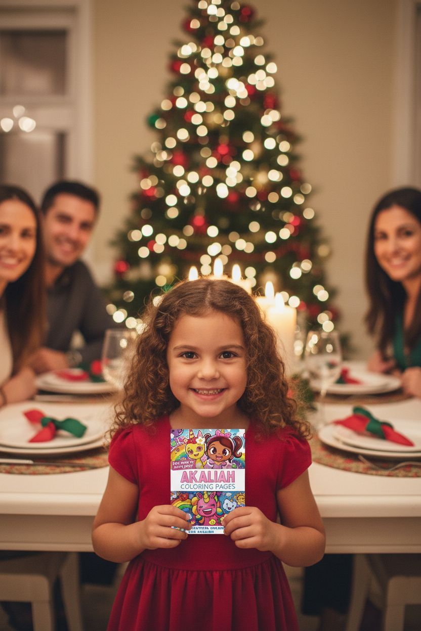 Akaliah Christmas coloring pages gift