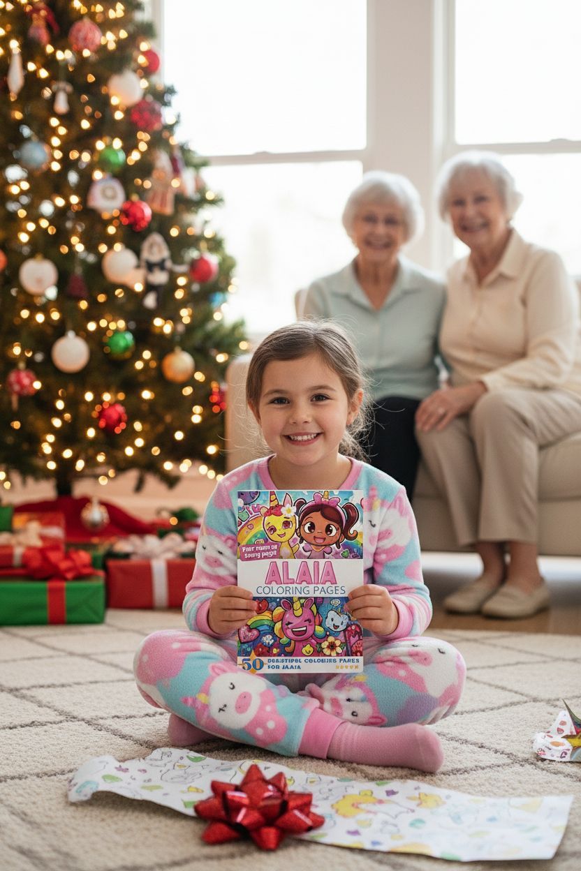 Alaia Christmas coloring pages gift