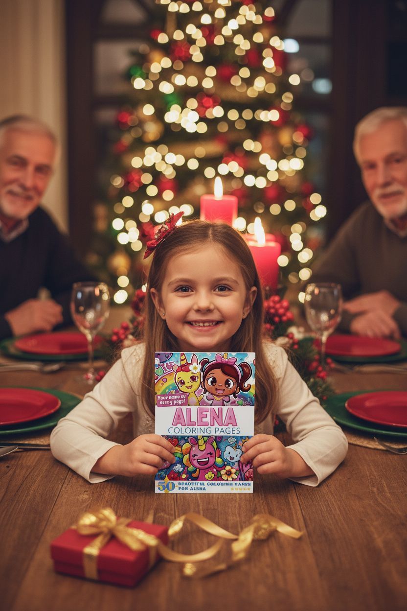 Alena Christmas coloring pages gift
