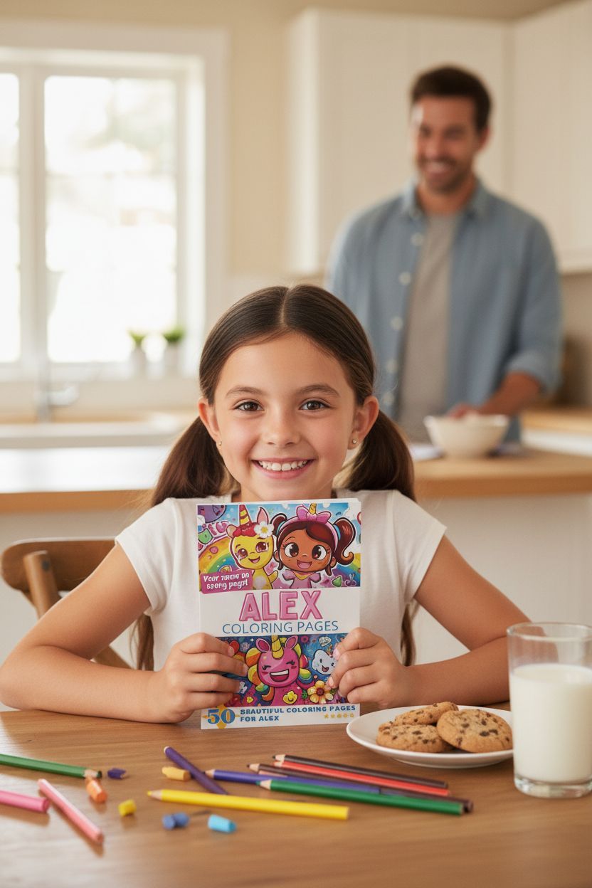 Alex personal coloring pages