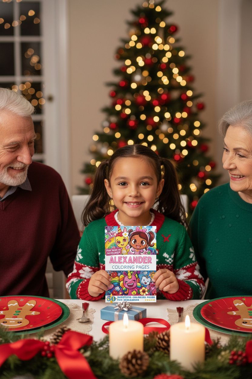 Alexander Christmas coloring pages gift