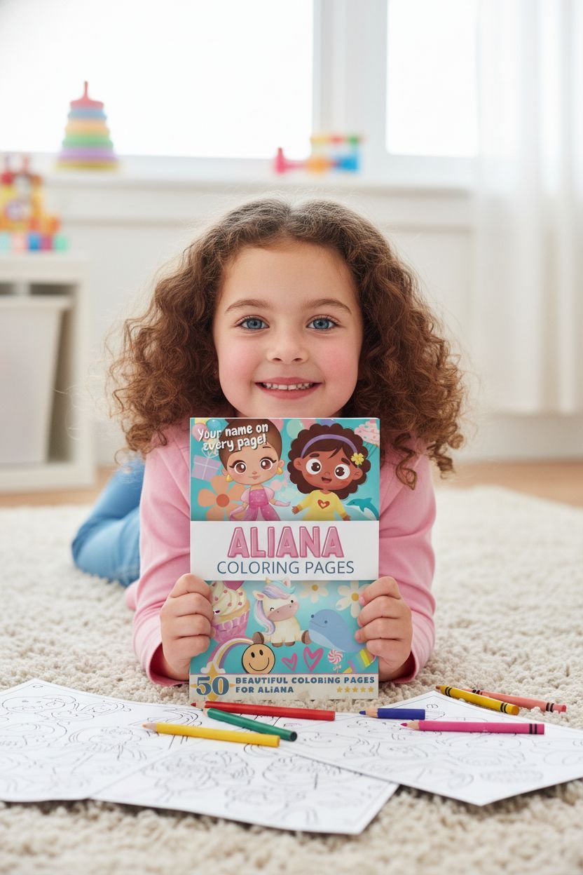 Aliana personal coloring pages