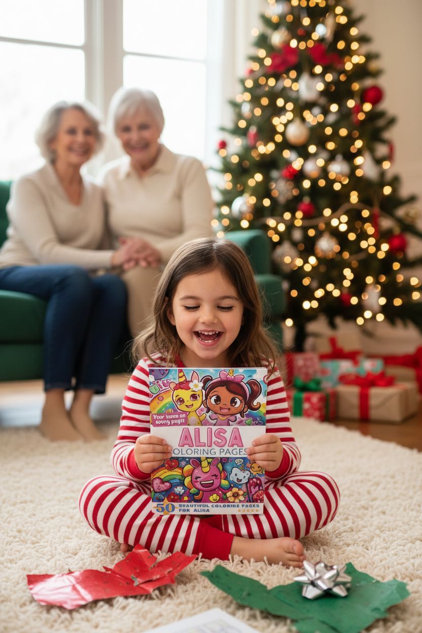 Alisa Christmas coloring pages gift