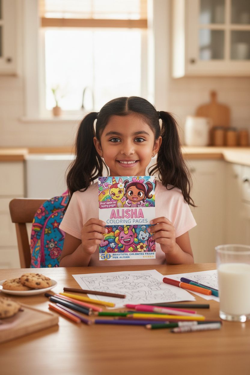 Alisha personal coloring pages