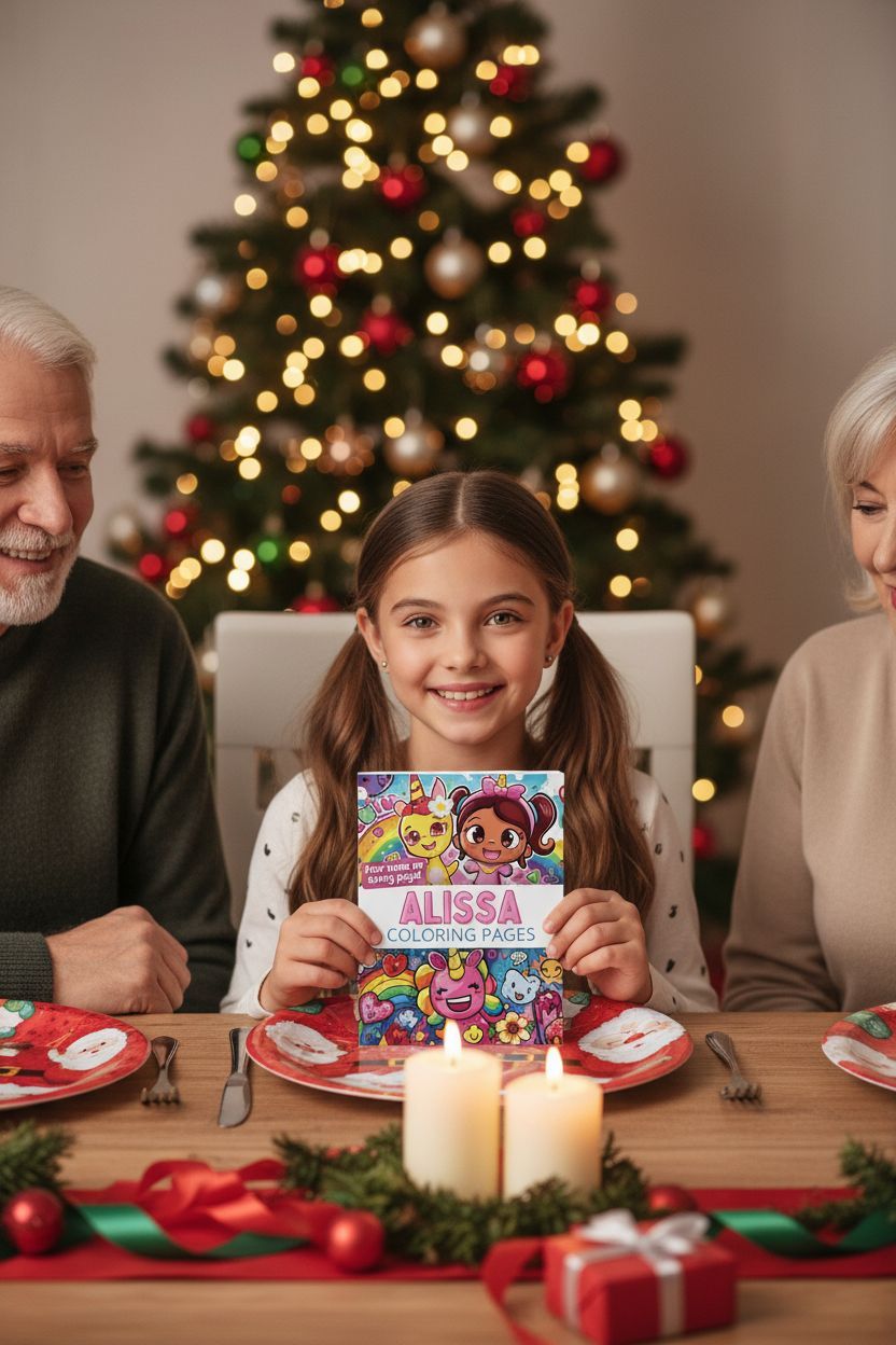Alissa Christmas coloring pages gift