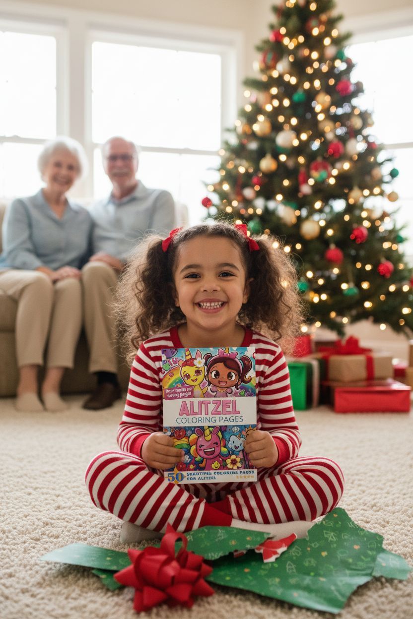 Alitzel Christmas coloring pages gift