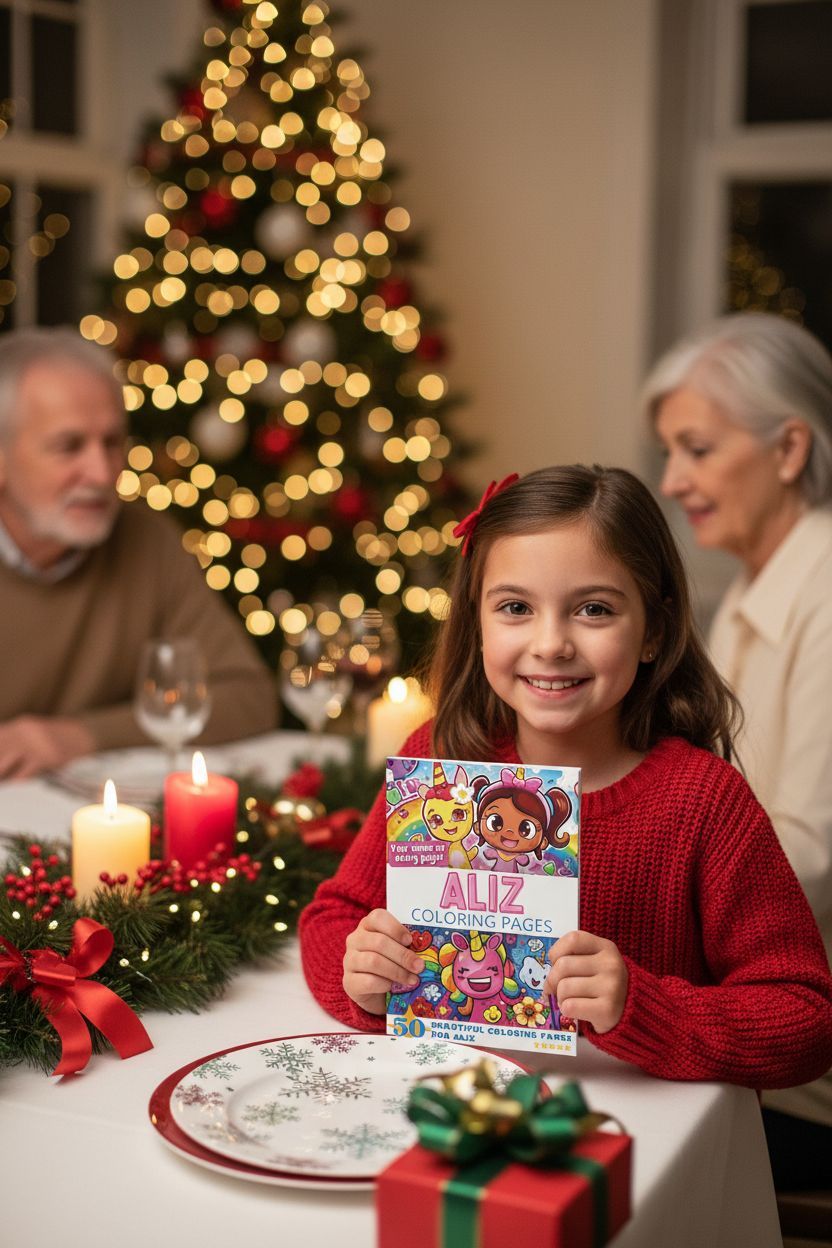 Aliz Christmas coloring pages gift