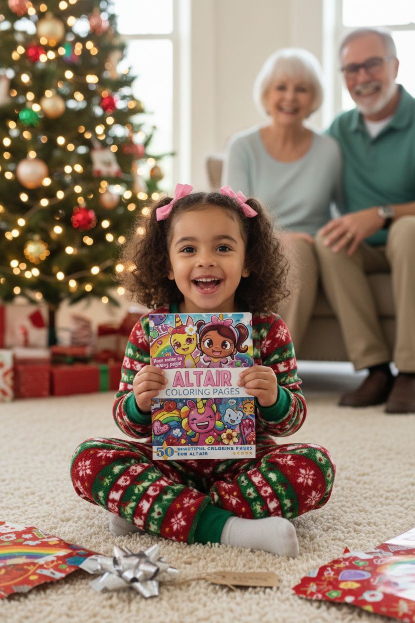 Altair Christmas coloring pages gift