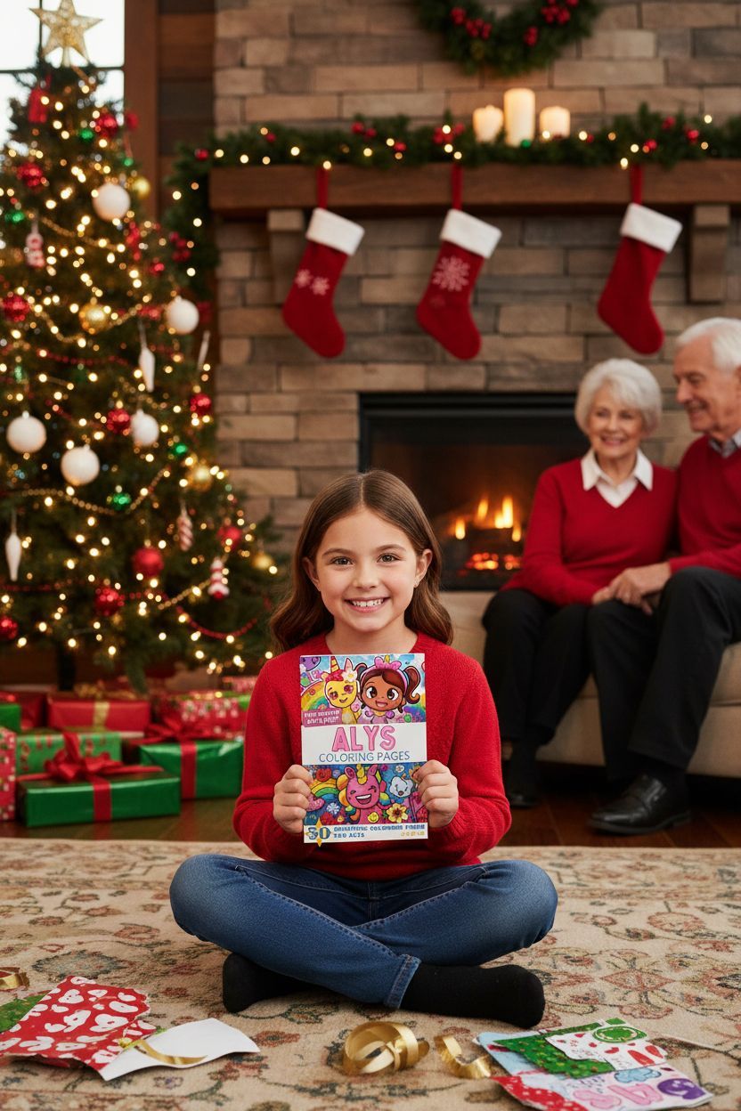 Alys Christmas coloring pages gift