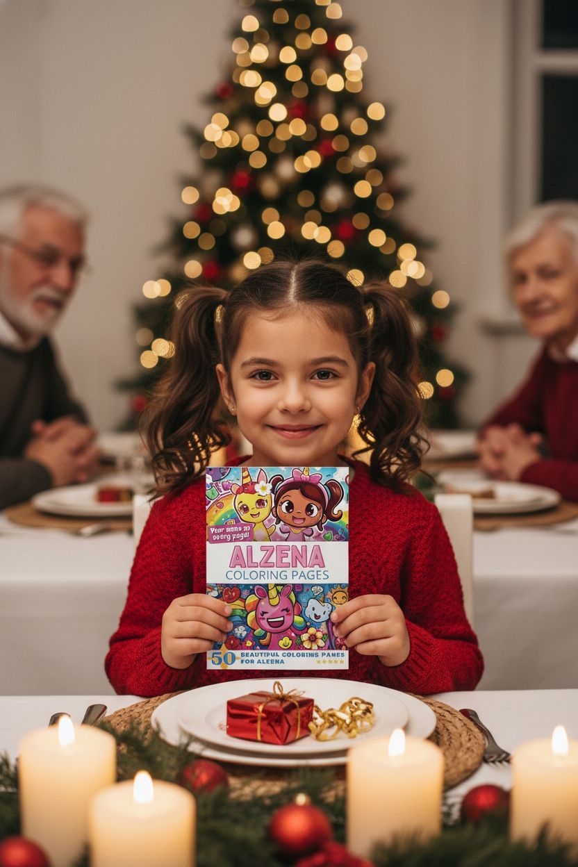 Alzena Christmas coloring pages gift