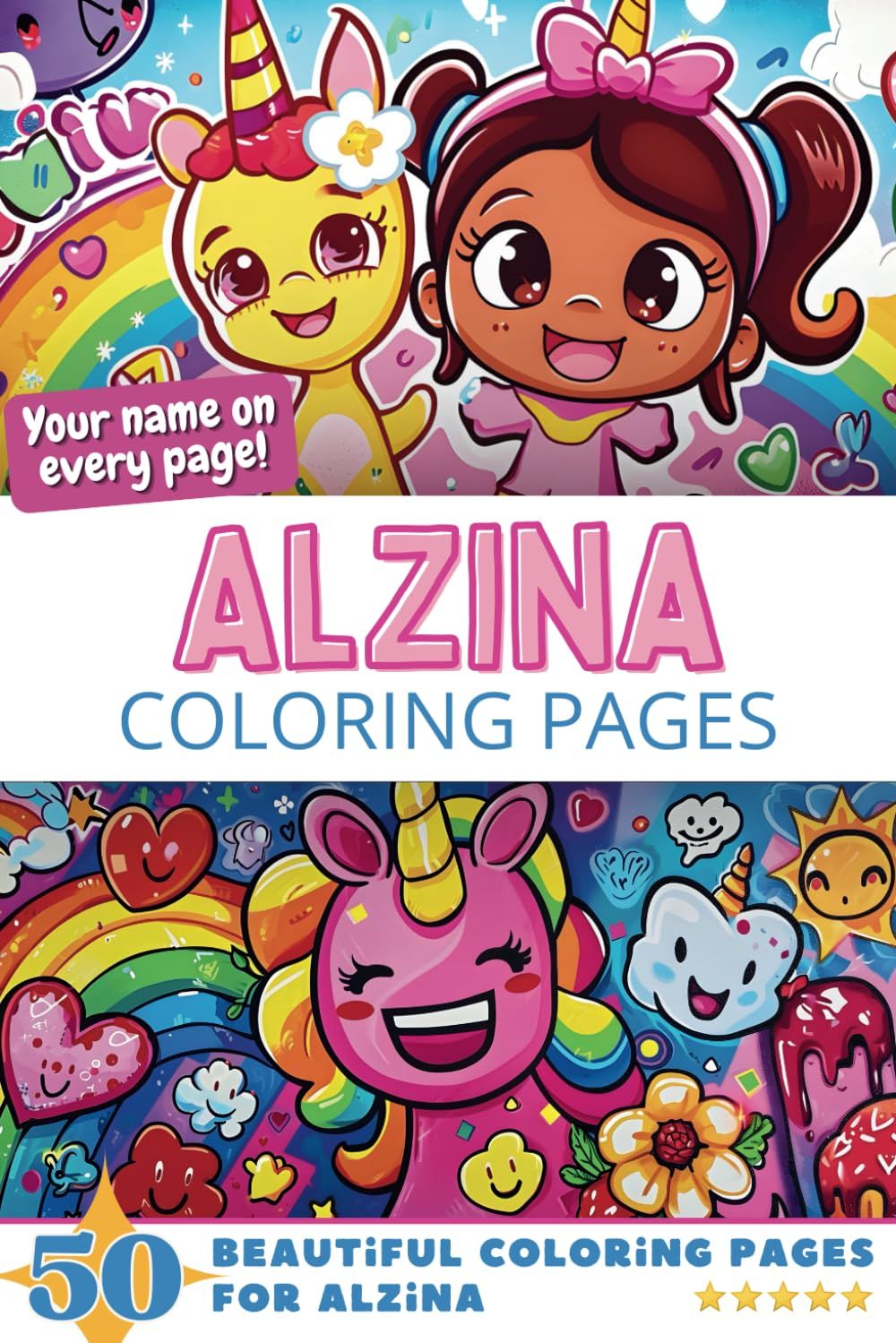 Alzina Coloring Book Cover