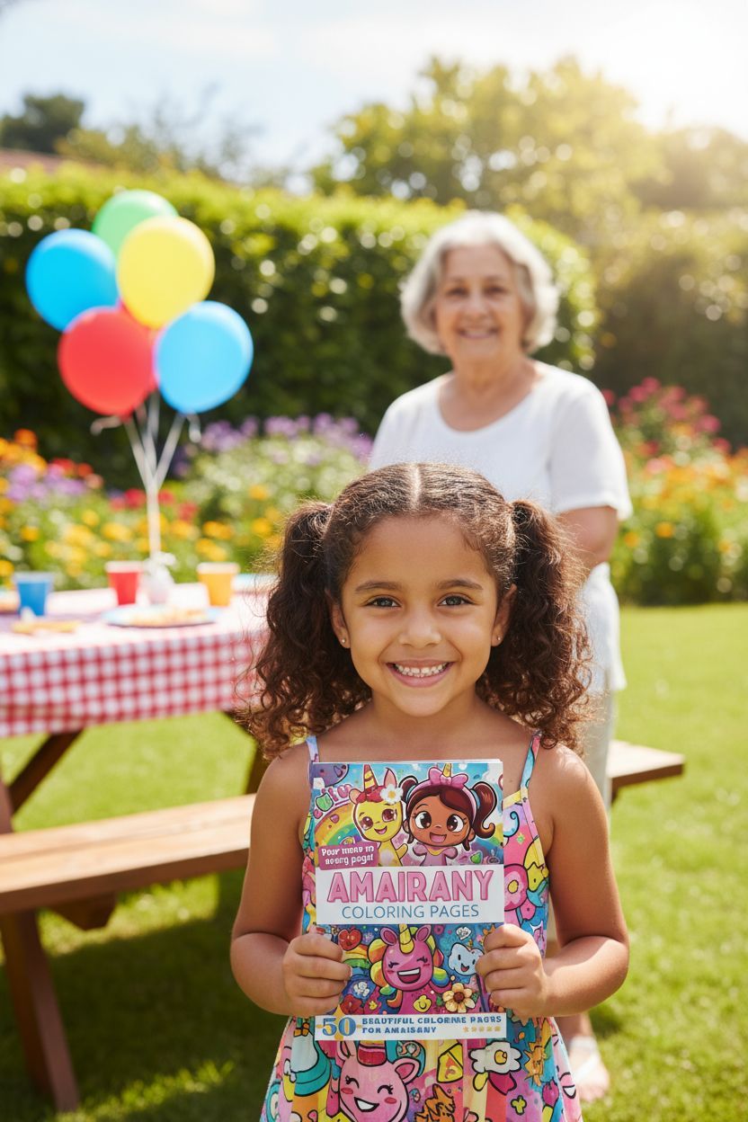 Amairany coloring book in use