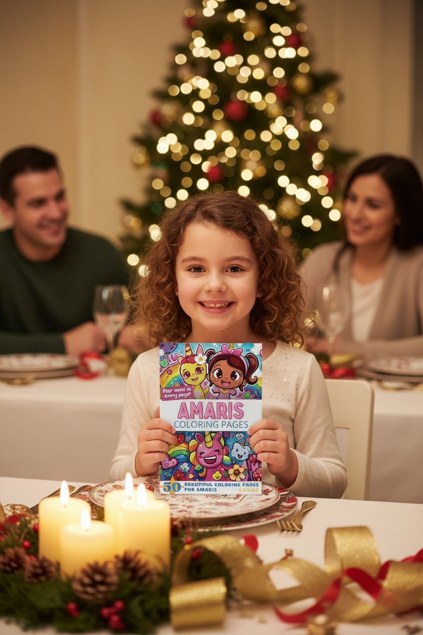 Amaris Christmas coloring pages gift