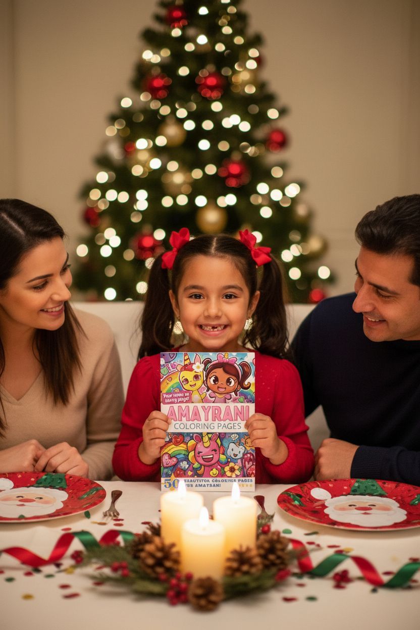 Amayrani Christmas coloring pages gift