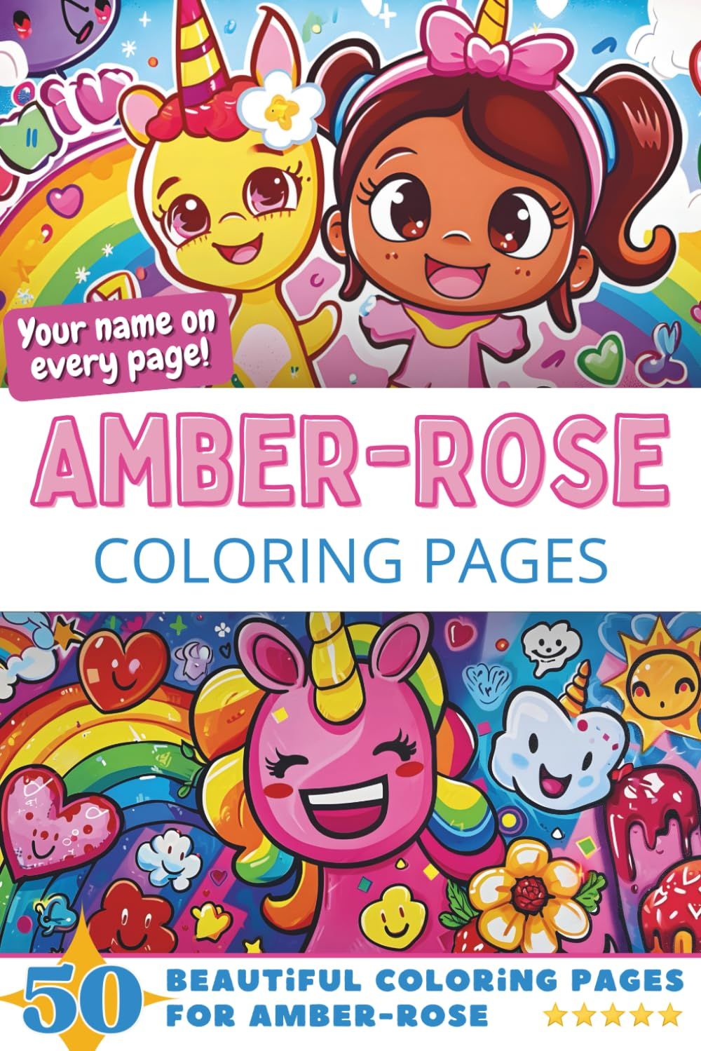 Amber-Rose Coloring Book Cover