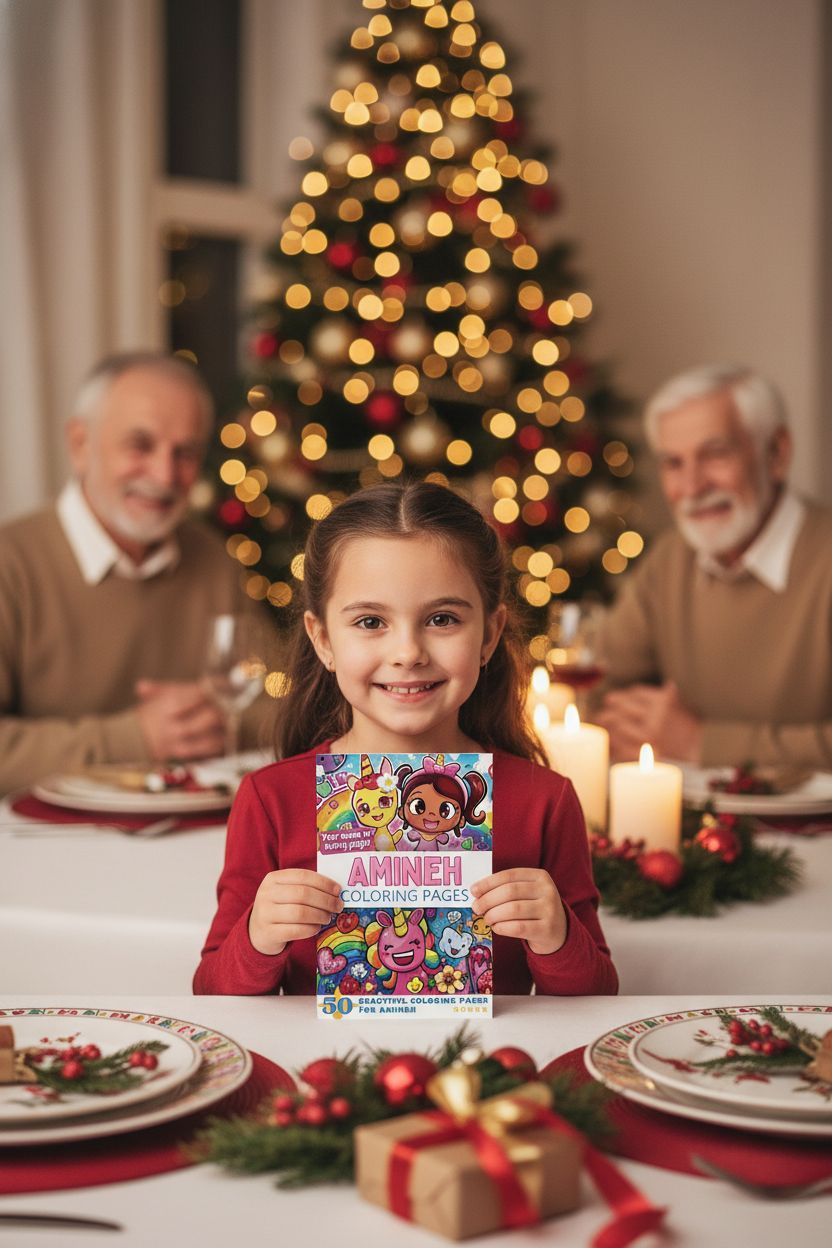 Amineh Christmas coloring pages gift