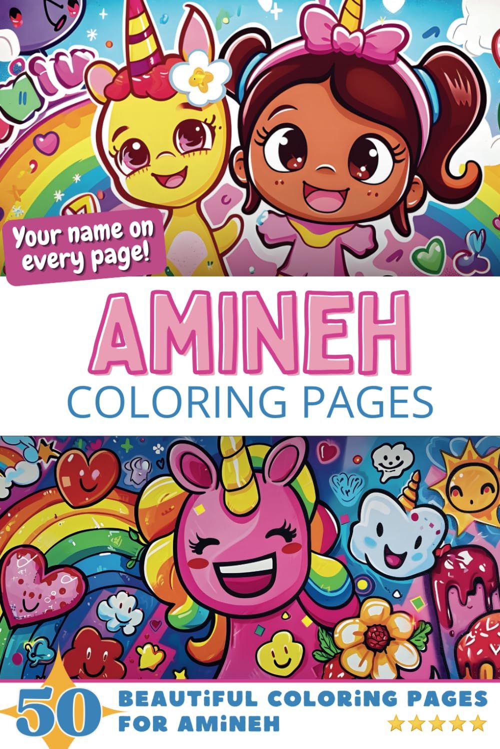 Amineh Coloring Book Cover
