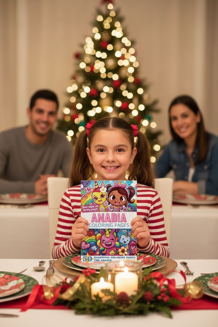 Anabia Christmas coloring pages gift