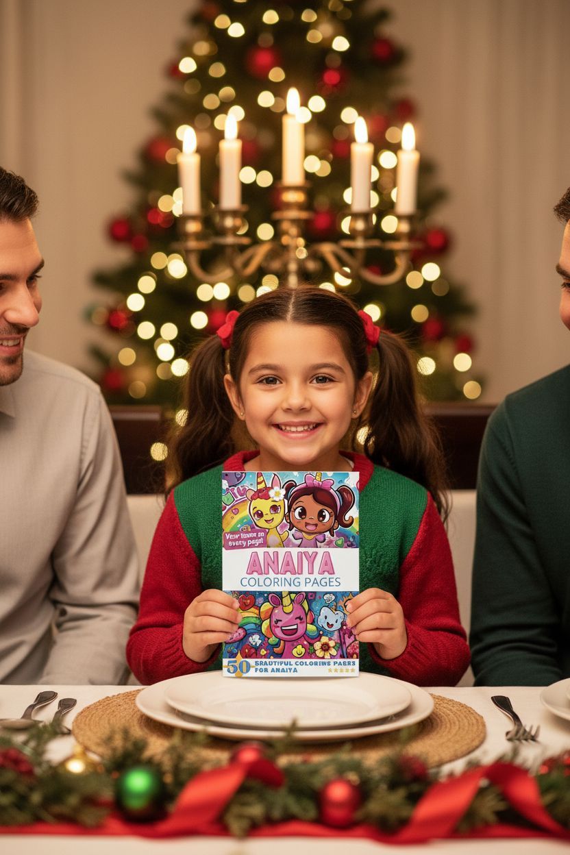 Anaiya Christmas coloring pages gift