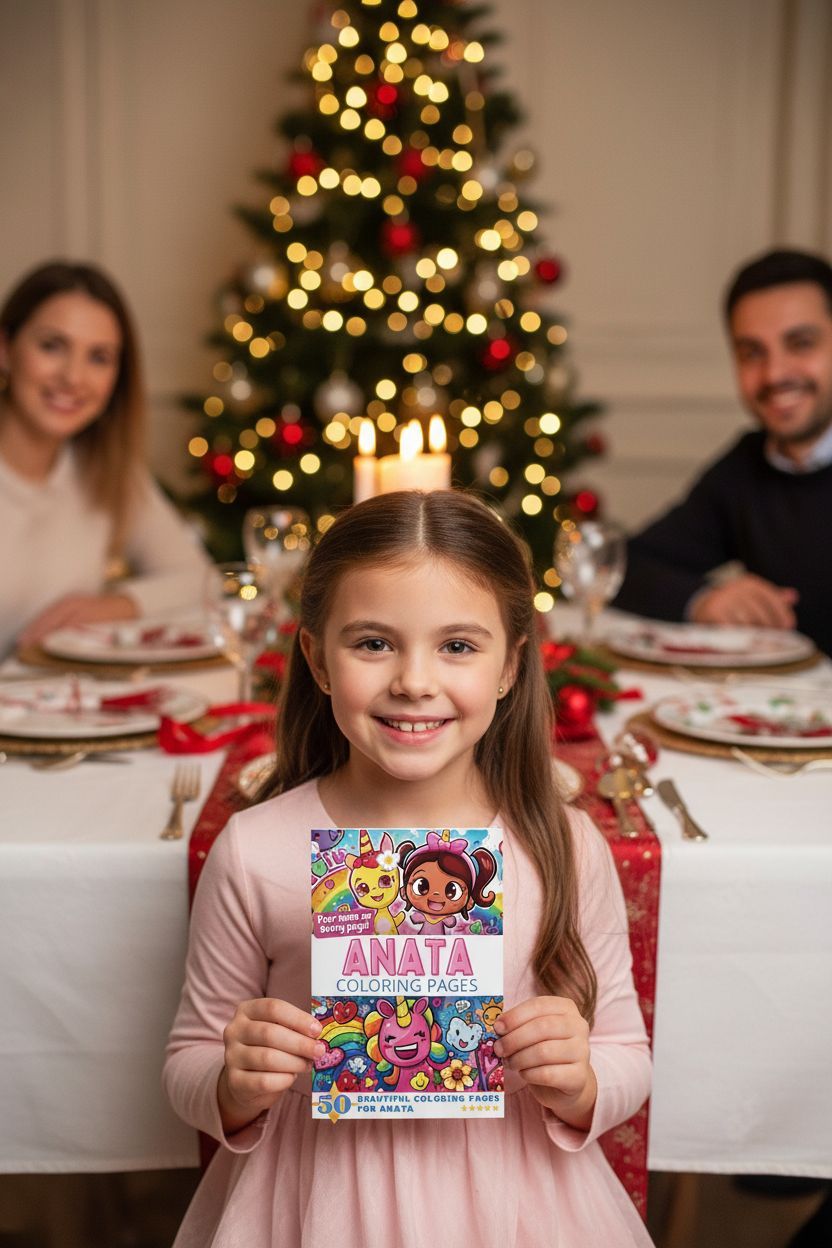 Anata Christmas coloring pages gift