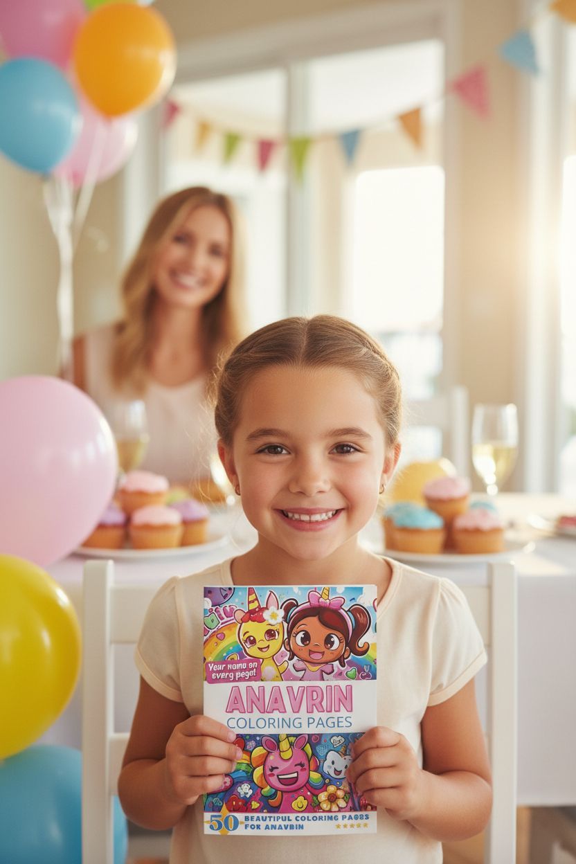 Anavrin coloring book in use