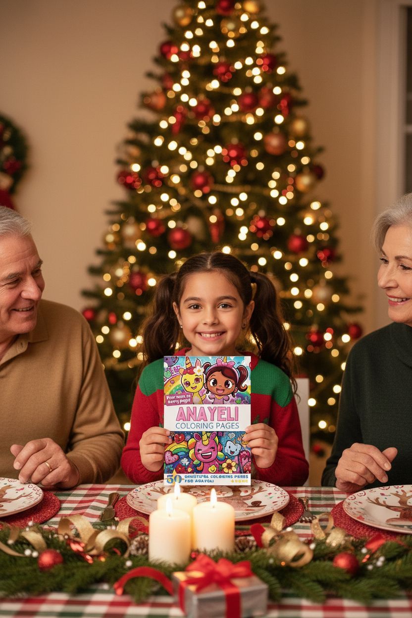 Anayeli Christmas coloring pages gift