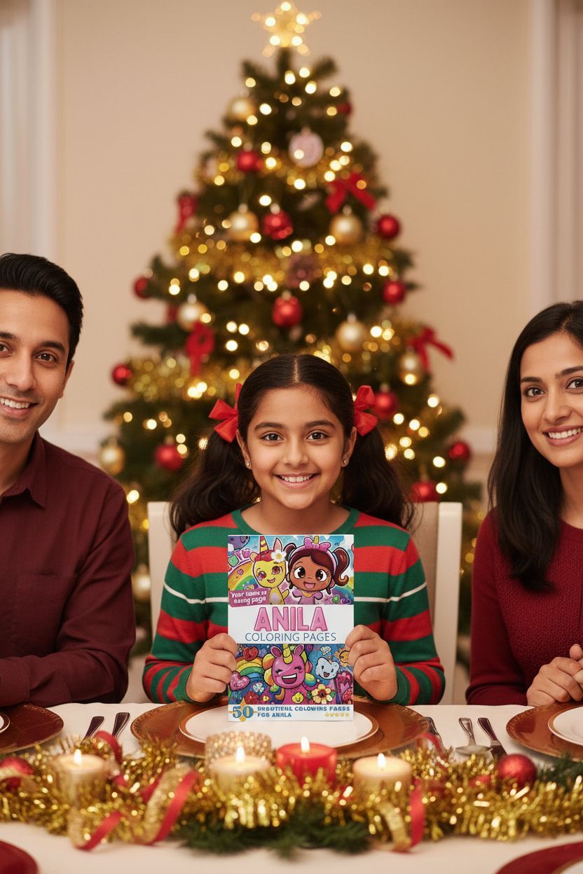 Anila Christmas coloring pages gift