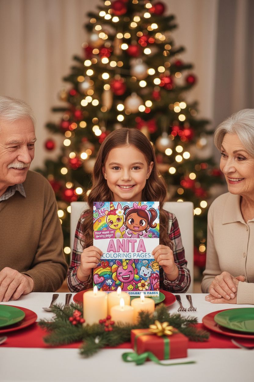 Anita Christmas coloring pages gift