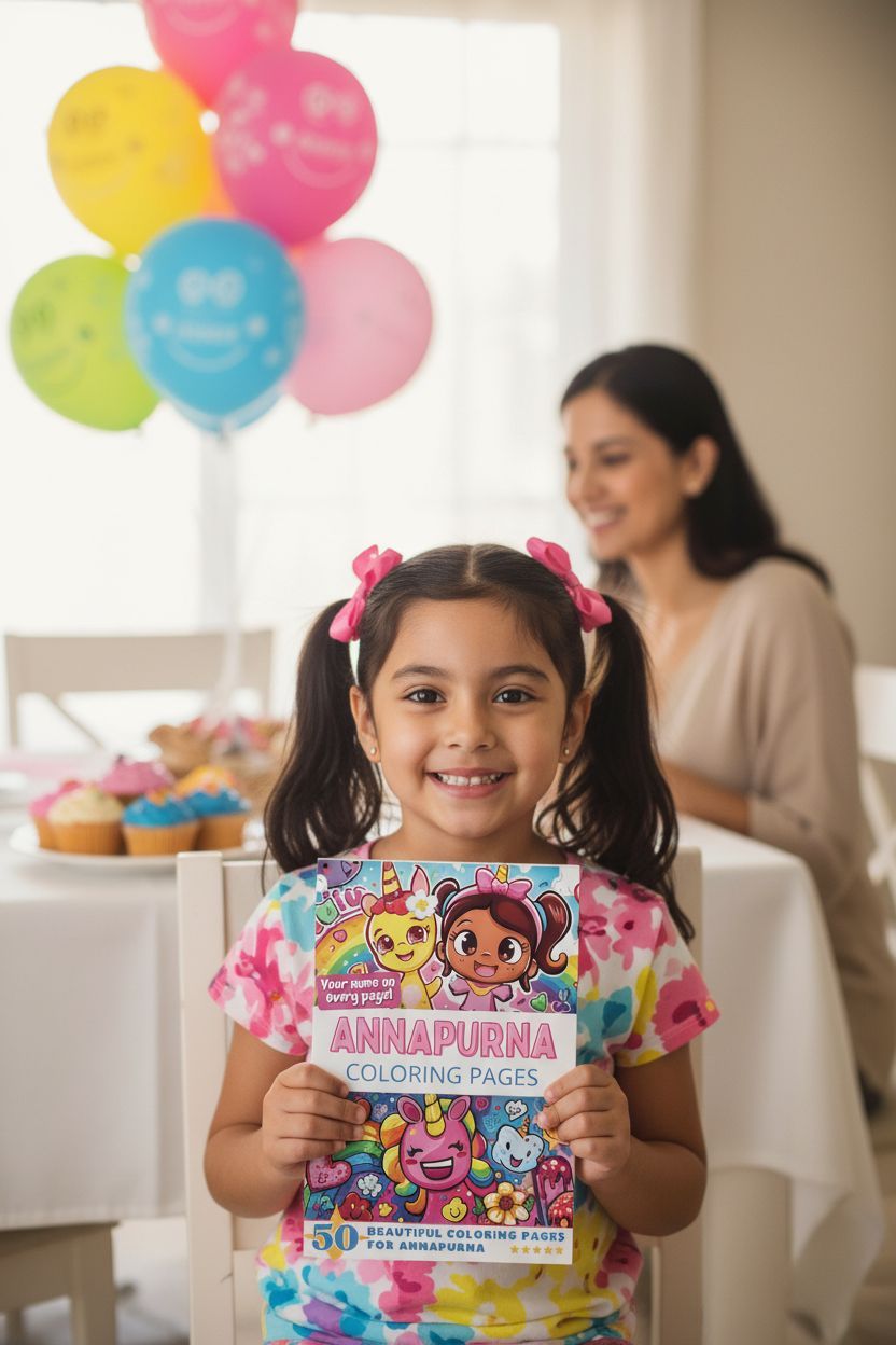 Annapurna coloring book in use