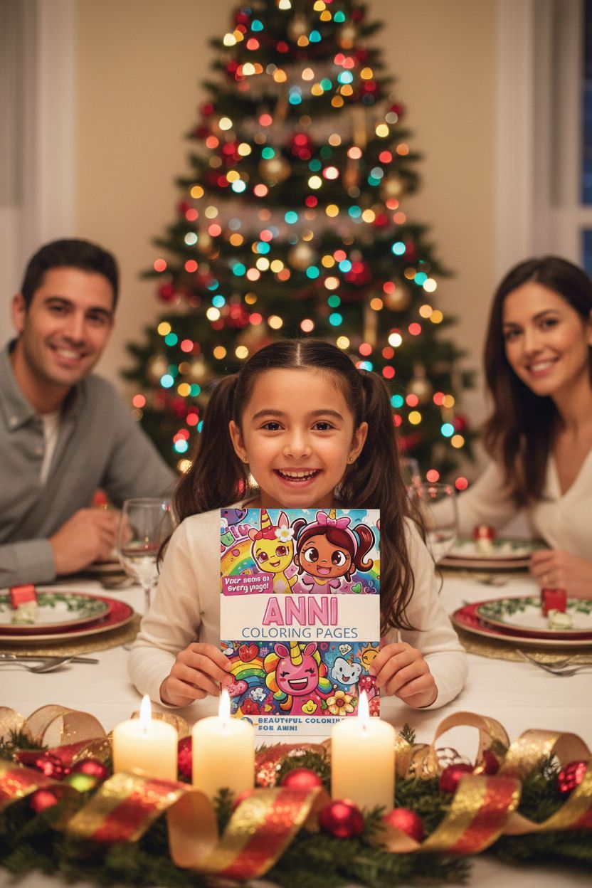 Anni Christmas coloring pages gift