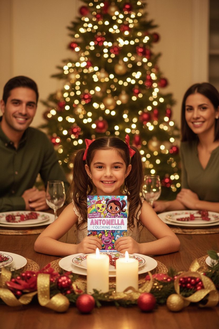Antonella Christmas coloring pages gift