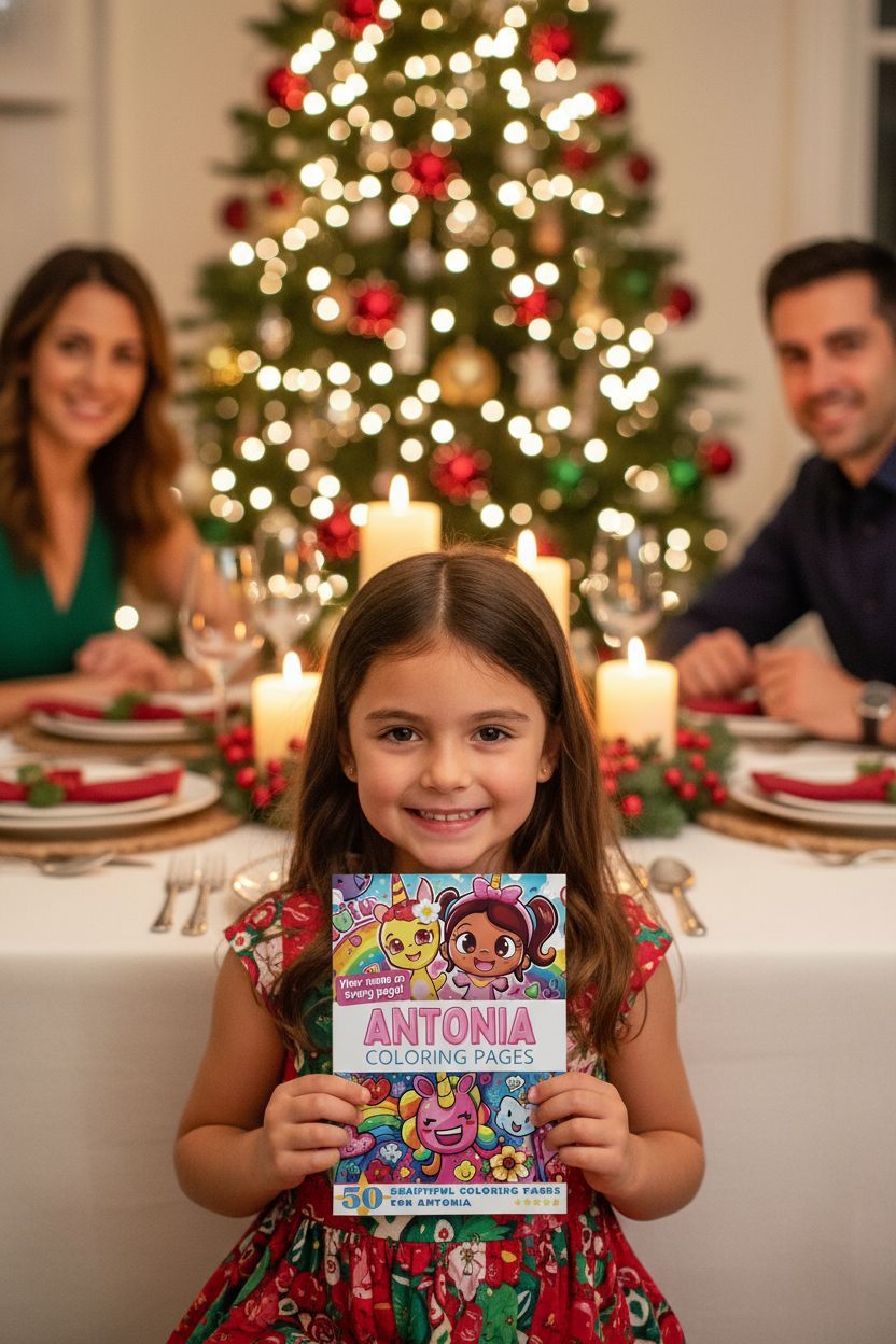 Antonia Christmas coloring pages gift