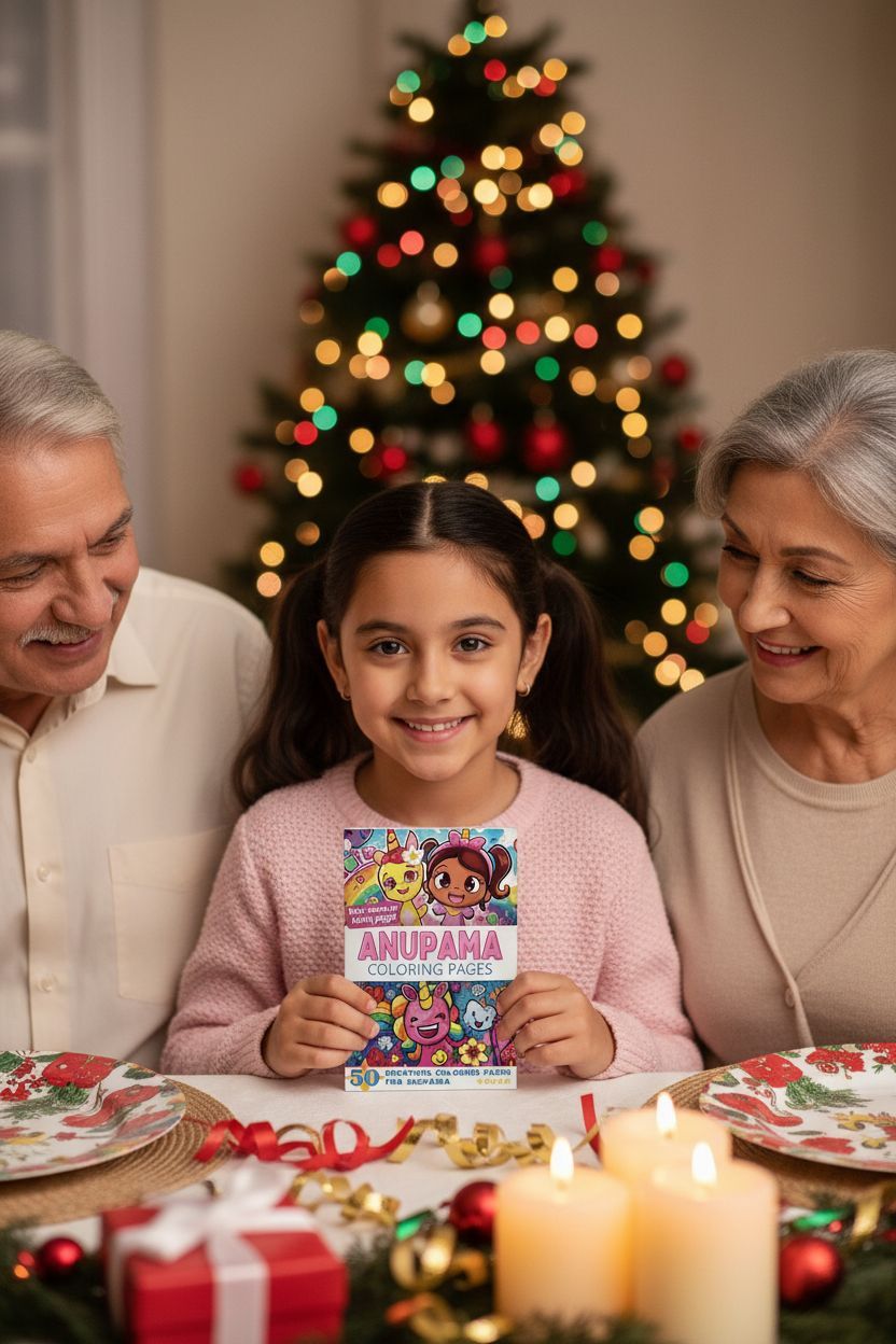 Anupama Christmas coloring pages gift