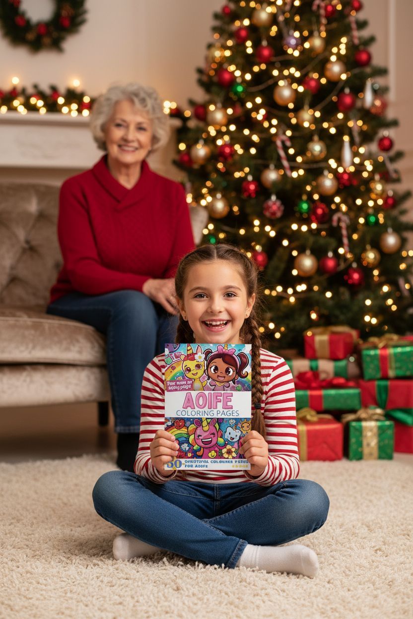 Aoife Christmas coloring pages gift