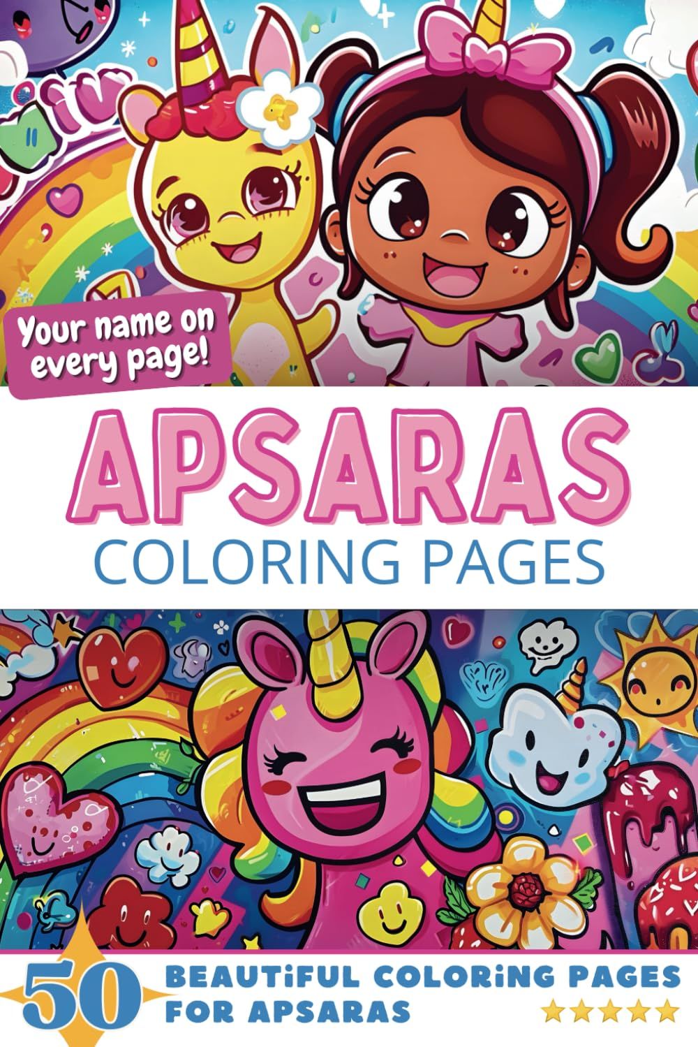Apsaras Coloring Book Cover